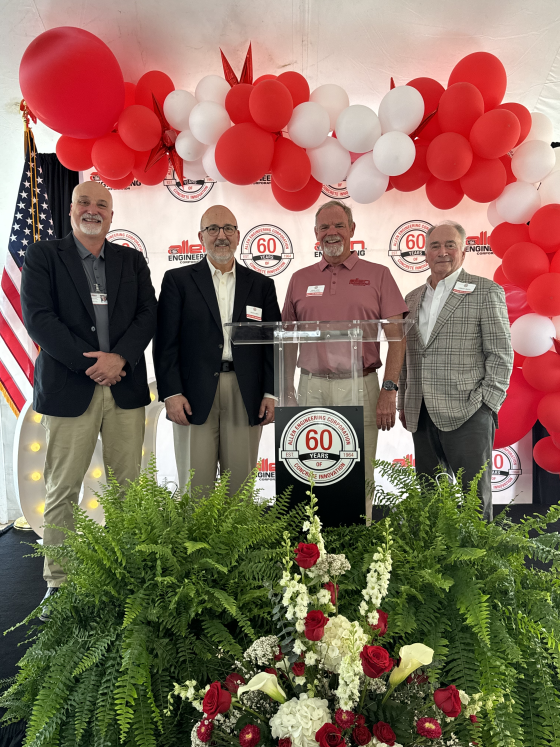 CEO of AEC, Jay Allen, with AEC Board of Directors Ralph Gatti, Doug Imrie, and Lindley Smith